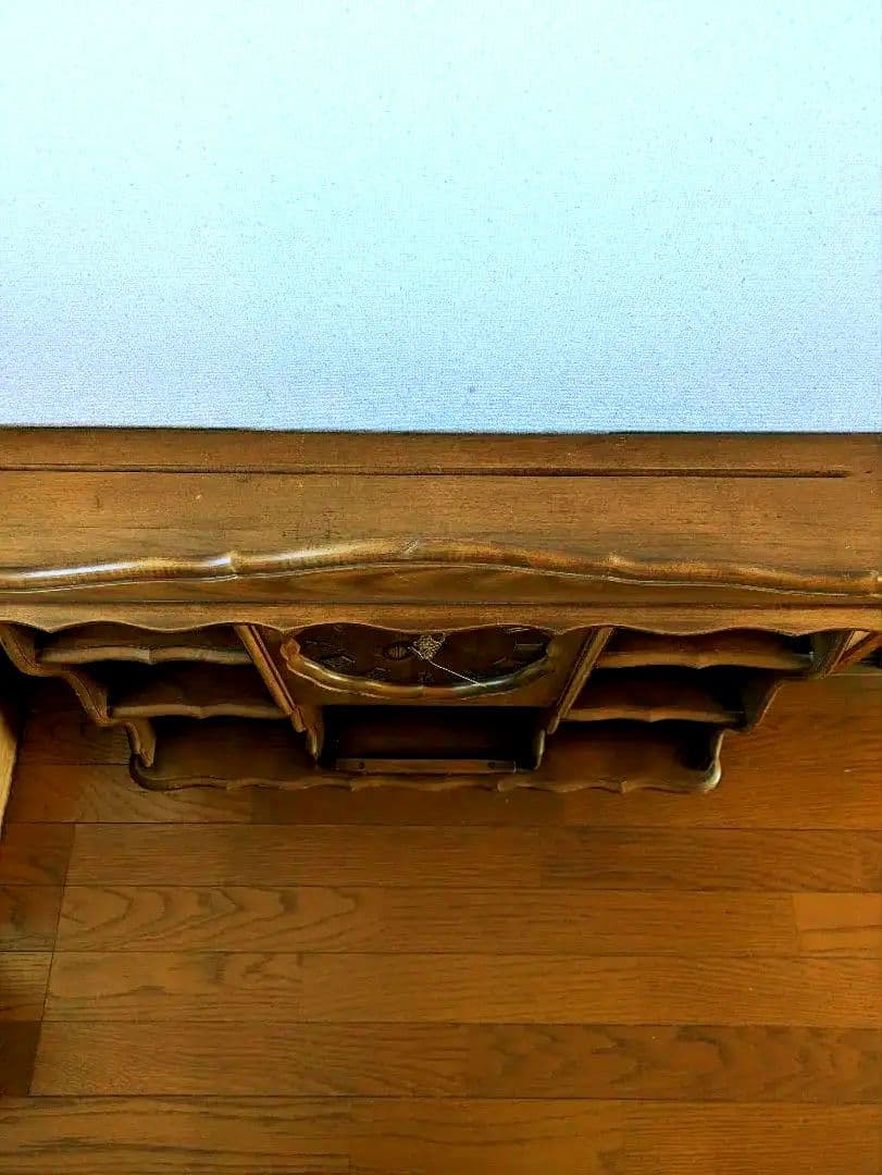 お値下げ中！英国アンティークシェルフ・時計付（送料込）