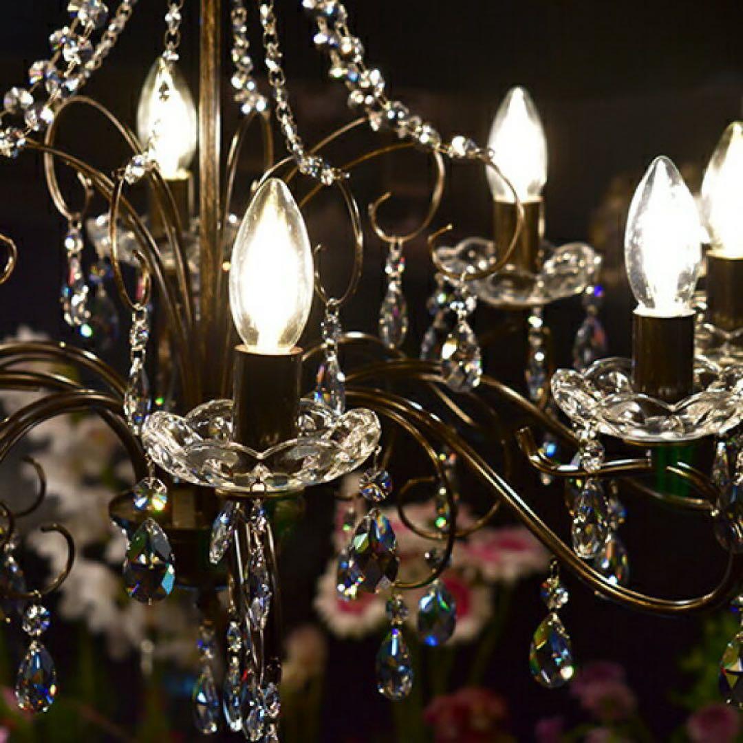 アスフォークリスタル使用 リュクセ　Luxaxe8灯シャンデリア