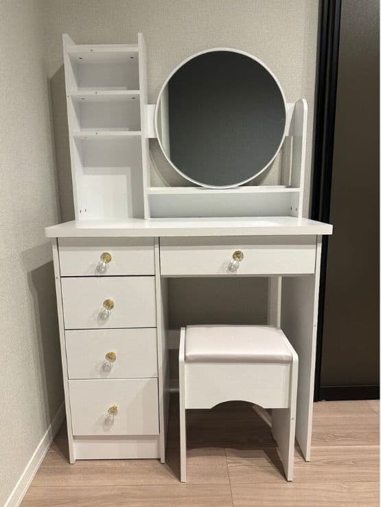 化粧台 スツール付き 2 点セット（2-18）