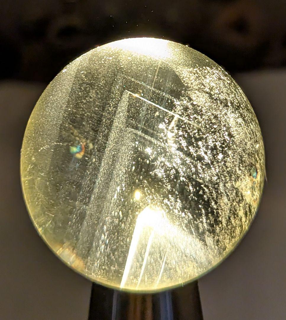 シトリンクォーツ☆爆ファントム☆ラダー☆虹☆スフィア☆超高品質☆台座付き☆