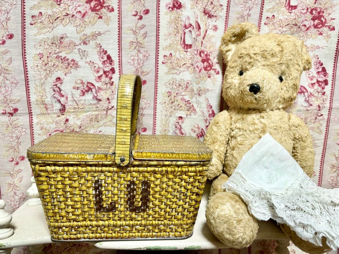 LUビスケット　 バスケット パニエ 缶 フランスアンティーク　パリ万博