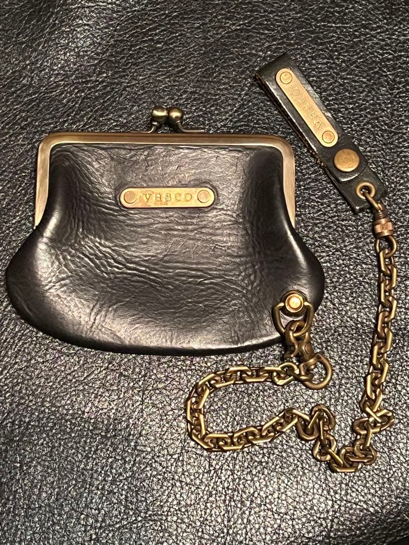 VASCO ヴァスコ レザーがま口  ケース トチカン カスタム品